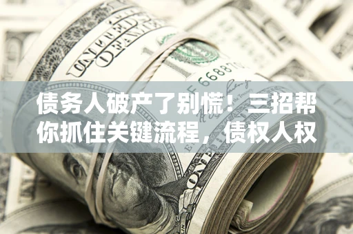 武汉债务人破产了别慌！三招帮你抓住关键流程，债权人权益不再缩水