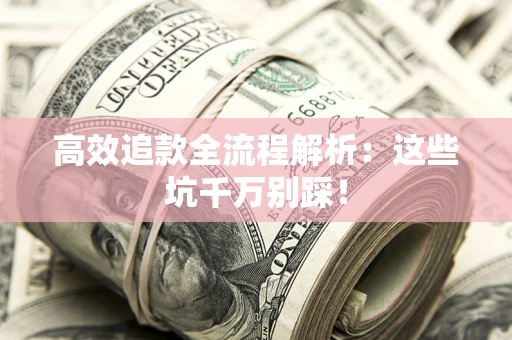 武汉高效追款全流程解析：这些坑千万别踩！