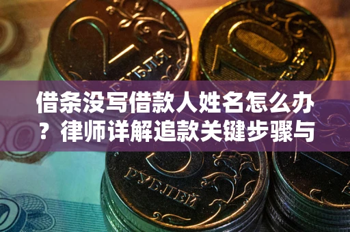 武汉借条没写借款人姓名怎么办？律师详解追款关键步骤与证据链构建