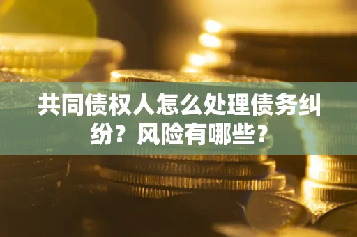 武汉共同债权人怎么处理债务纠纷？风险有哪些？